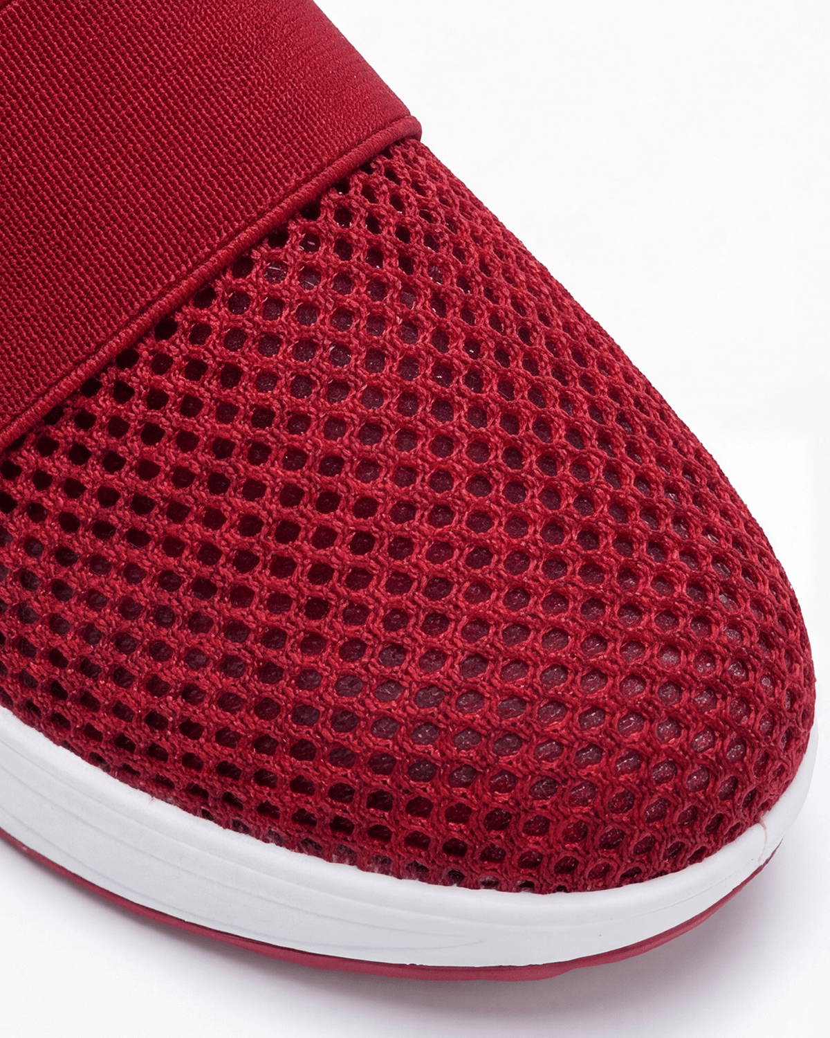 Damen Mule-Sneaker mit Stretchriemen – Slipper in Strickoptik