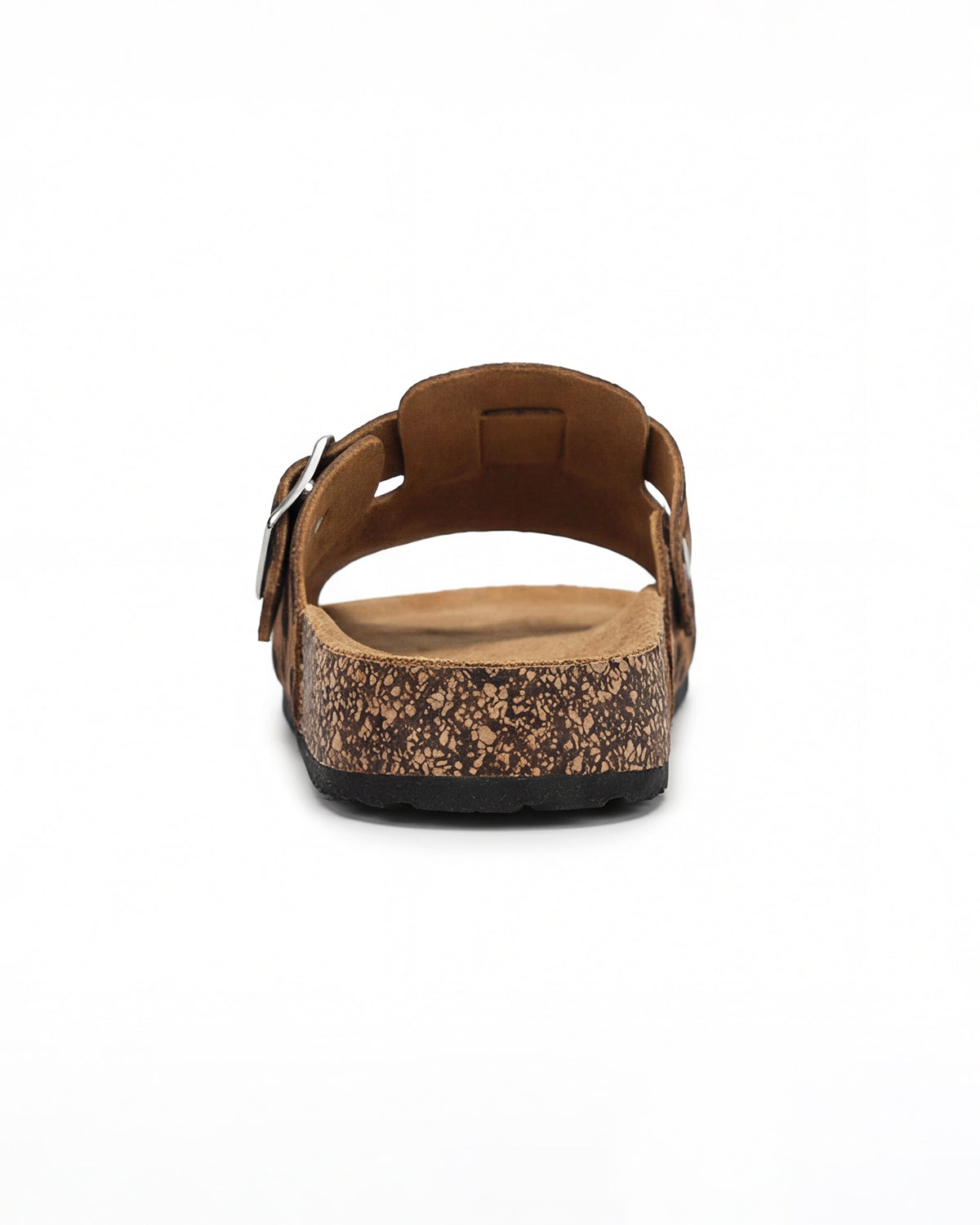 Damen Slides mit Schnalle – Leopardenmuster