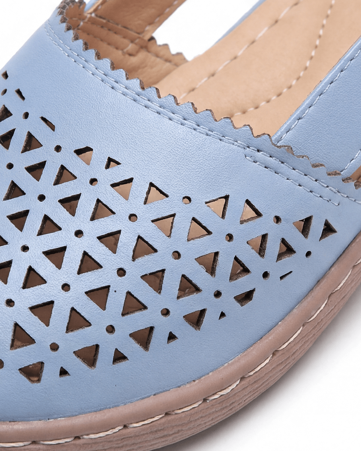 Damen Slingback-Ballerinas – mit Perforation