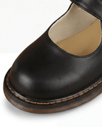 Damen Mary-Jane-Ballerinas mit Schnallenriemen