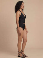 Damen-Tankini-Set mit Neckholder-Ausschnitt und High-Waist-Slip