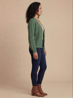 Damen Strickcardigan – Eleganter V-Ausschnitt & Angenehmer Stretch-Komfort