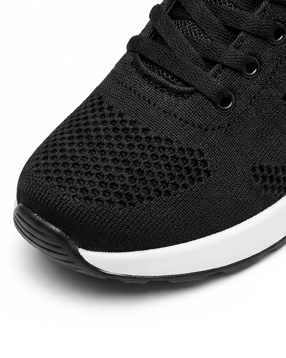 Damen Freizeit-Sneaker – Atmungsaktive Strick-Schnürschuhe - orthopädisch