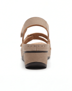Dame plateau-sandaler med justerbare remme