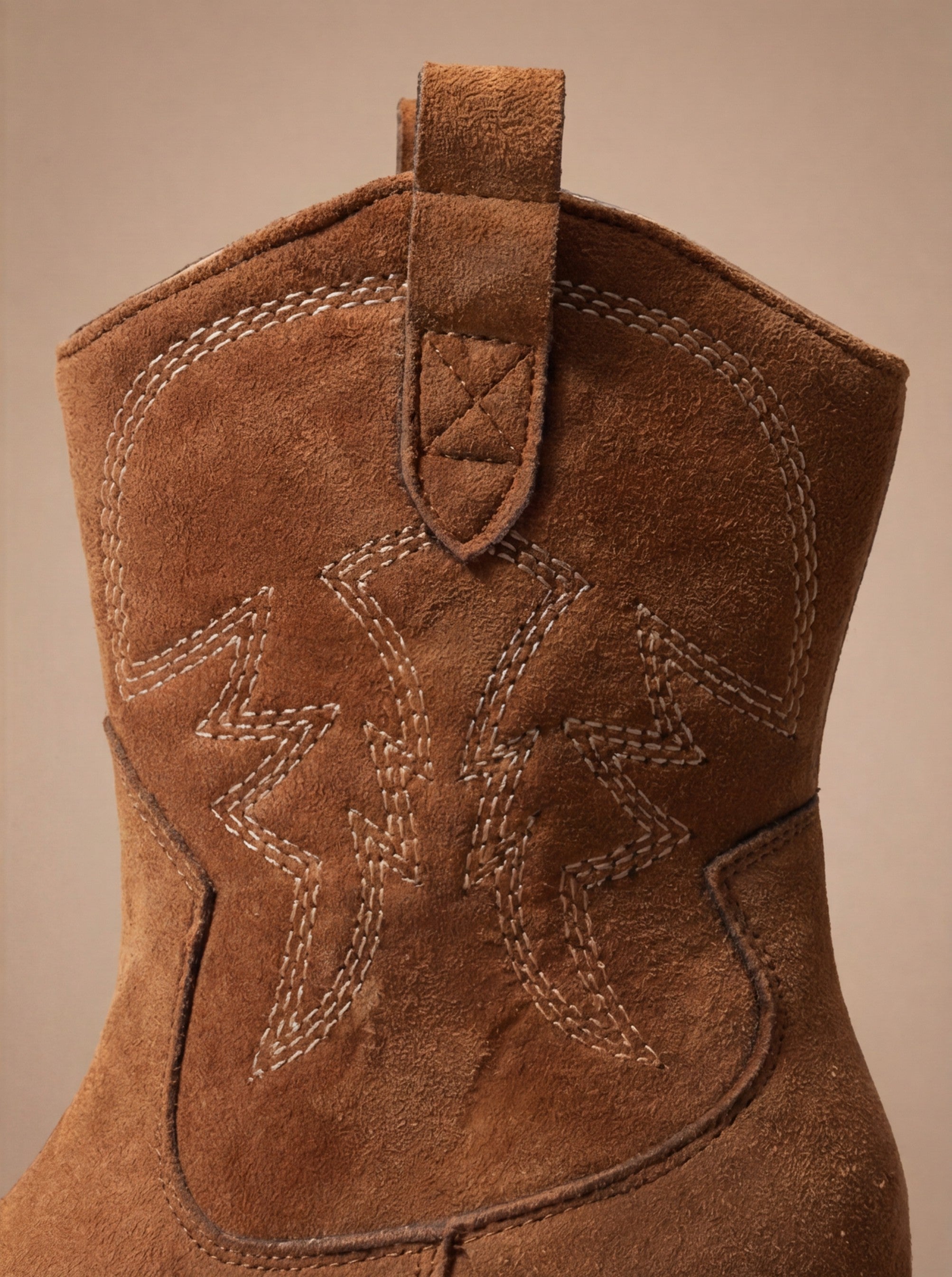 Savannah Wildleder Cowboy Ankle Boots