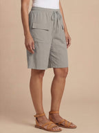 Damen-Cargo-Bermudashorts mit Tunnelzug