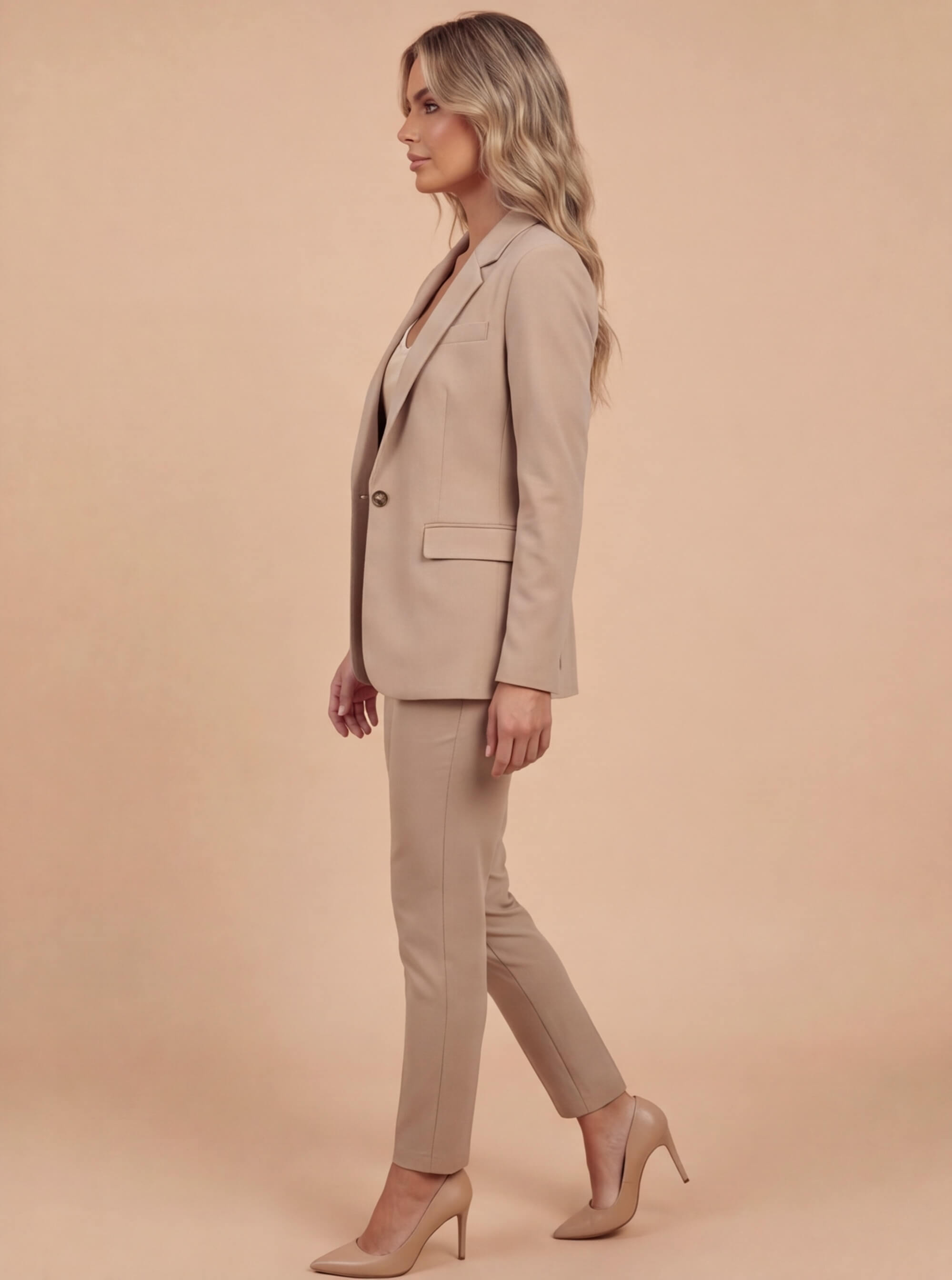 Damen Eleganter Taillierter Blazer – Klare Linien & Zeitlose Eleganz