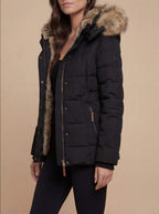 Damen Winterjacke – Gefüttert – Warme Parka mit Fellkapuze