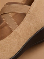 Damen Wedges mit Kreuzriemen – Komfortable Keilabsatzschuhe
