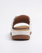 Damen Slides mit Goldketten-Detail