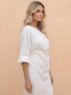 Damen-Maxikleid mit One-Shoulder-Ausschnitt