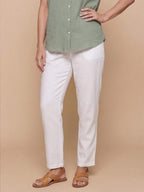 Damen-Hemdbluse mit Brusttasche und Knopfleiste