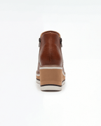 Botines de plataforma para mujer: con cremallera lateral