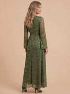 Boho Damen-Maxikleid mit Schimmer