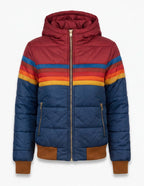 Damen Winter Stil Farbstreifen Kurzjacke