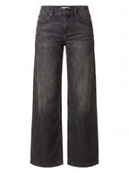 Damen Wide-Leg Jeans mit Distressed-Details