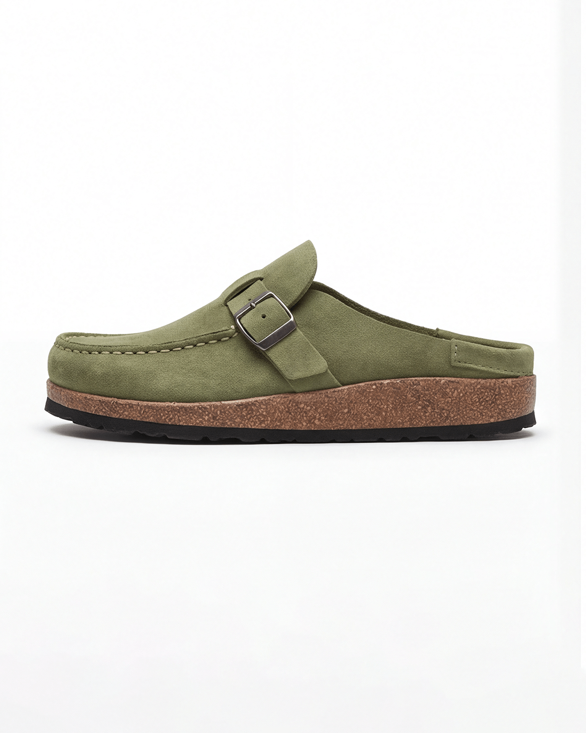 Damen Pantoletten im Loafer-Stil – mit Schnallenriemen