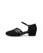 Zapatos de salón de mujer con tacón bajo y ancho, estilo Mary Jane