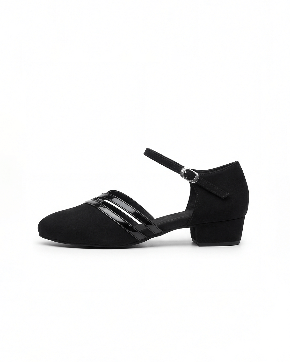 Zapatos de salón de mujer con tacón bajo y ancho, estilo Mary Jane