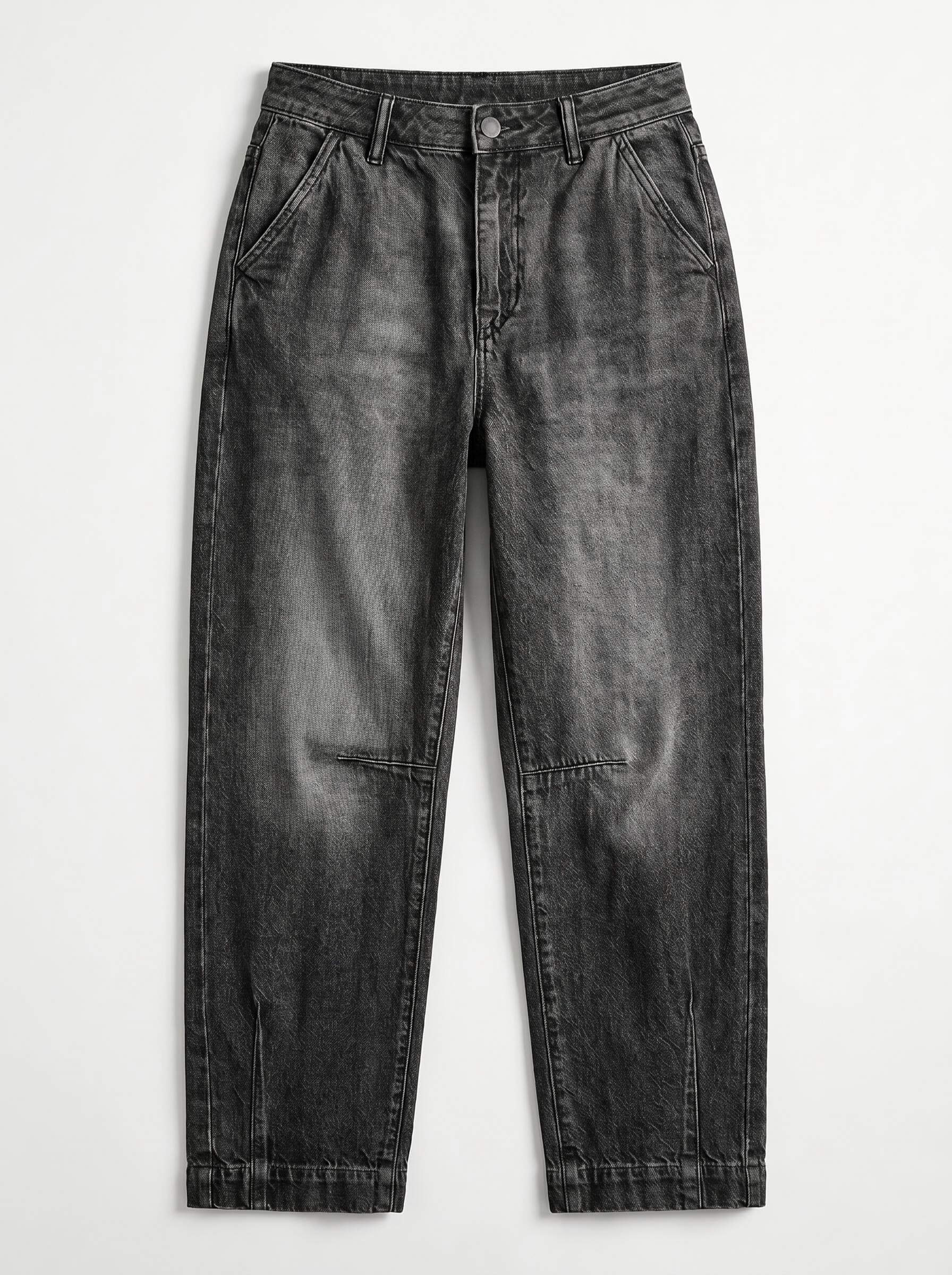 Damen-Jeans mit verkürztem geradem Bein