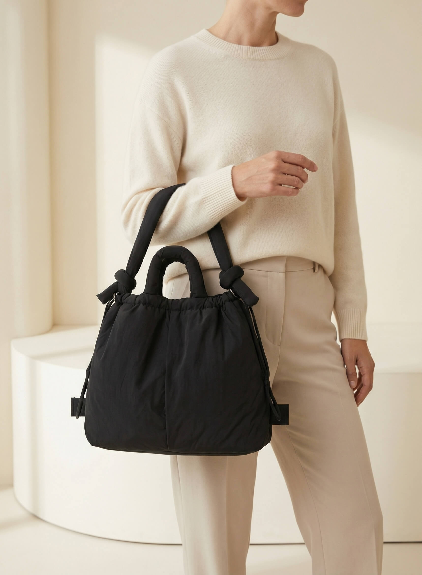 Damen Schultertasche – Gepolsterte Puffer Bag im Modernen Casual-Style