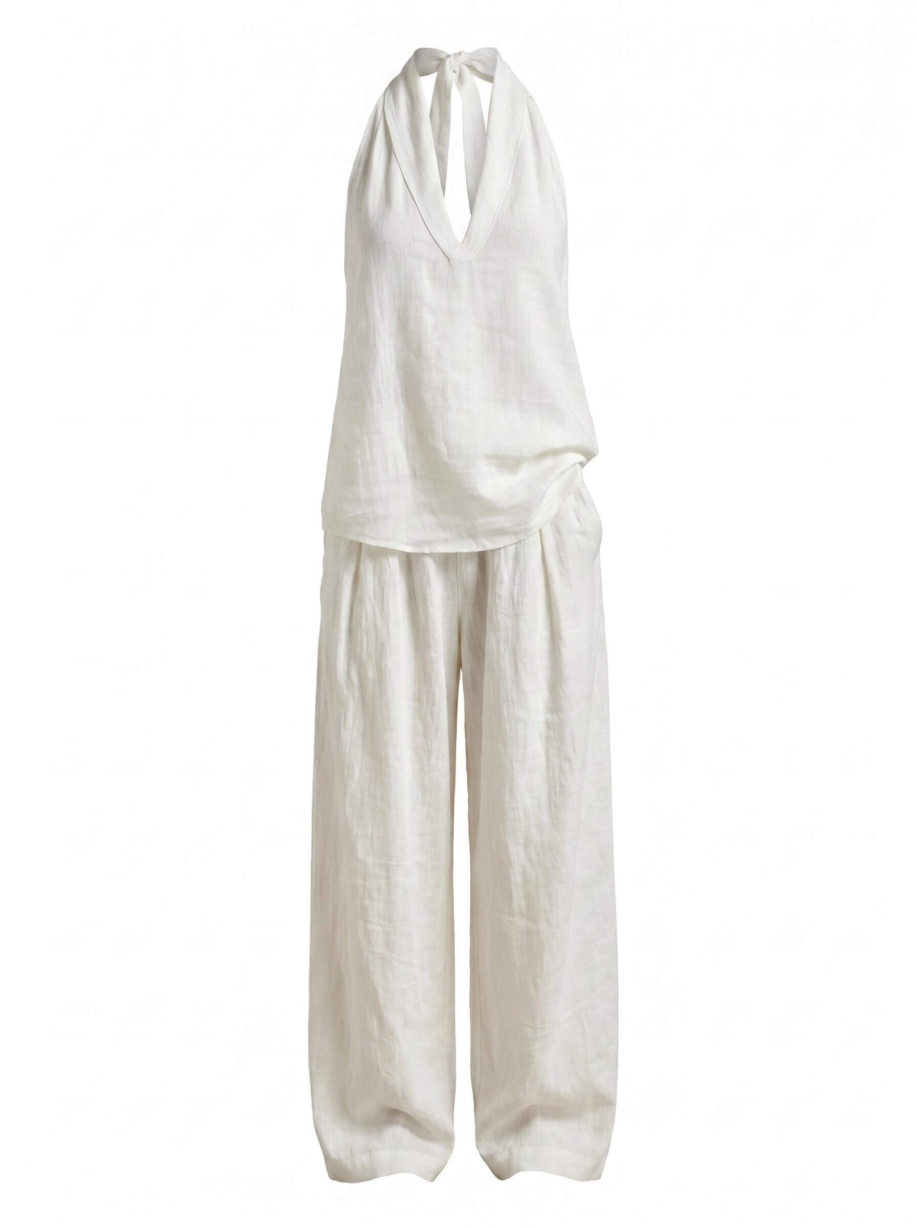 Damen-Set mit Neckholder-Top und weiter Hose