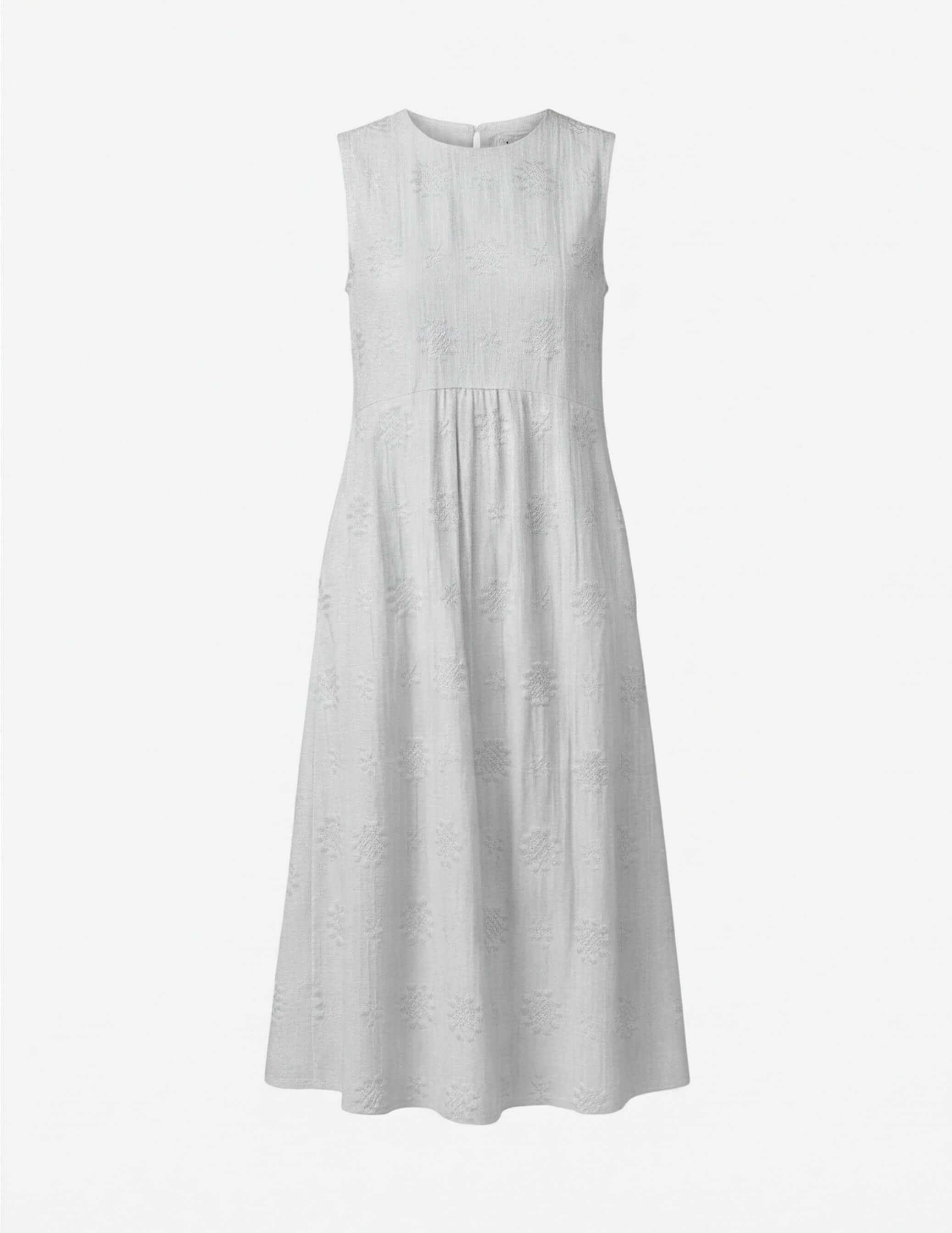 Besticktes Damen-Midikleid ohne Ärmel – Leicht & Zeitlos