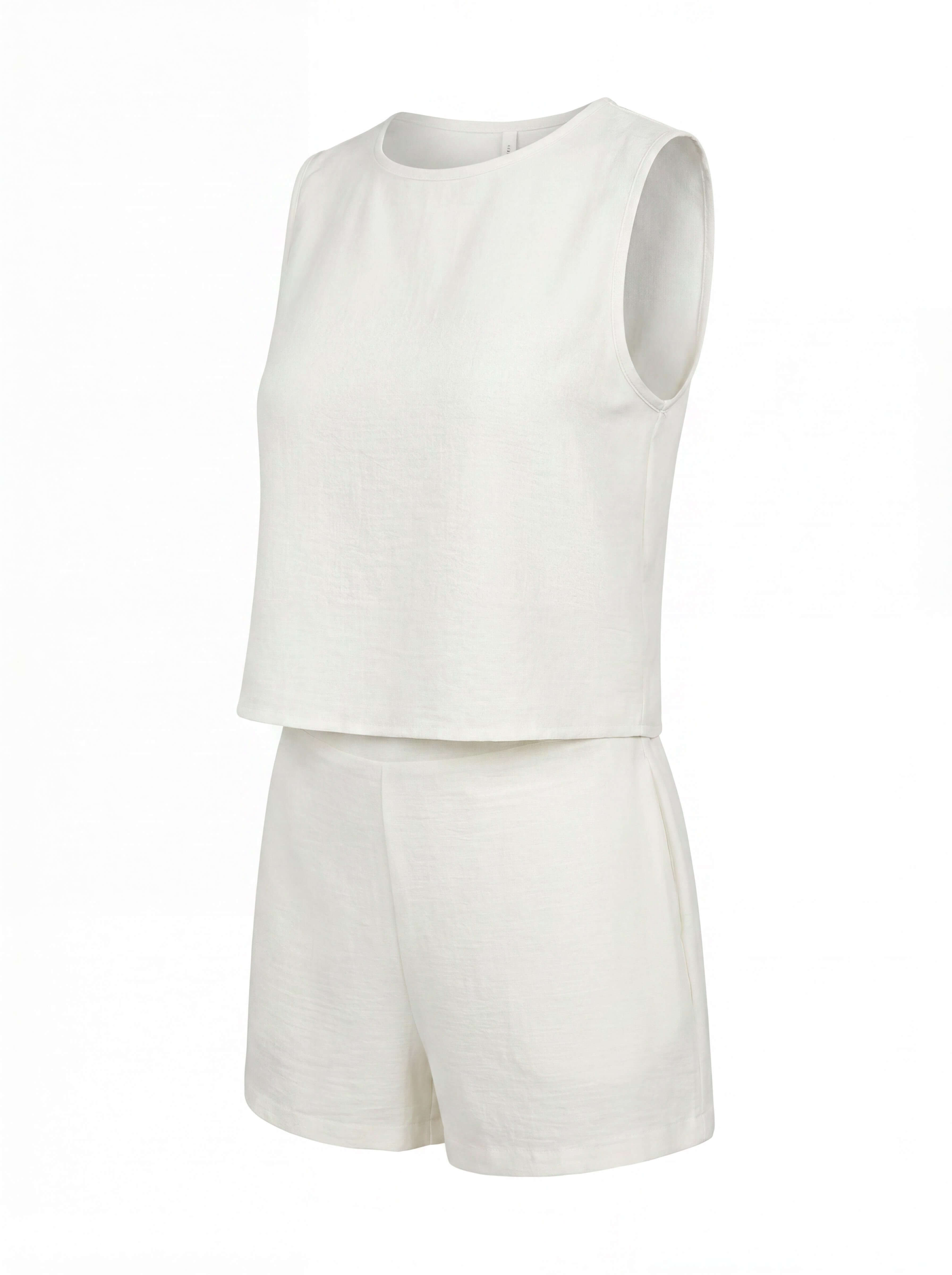 Damen Set – Ärmelloses Top & Shorts Zweiteiler