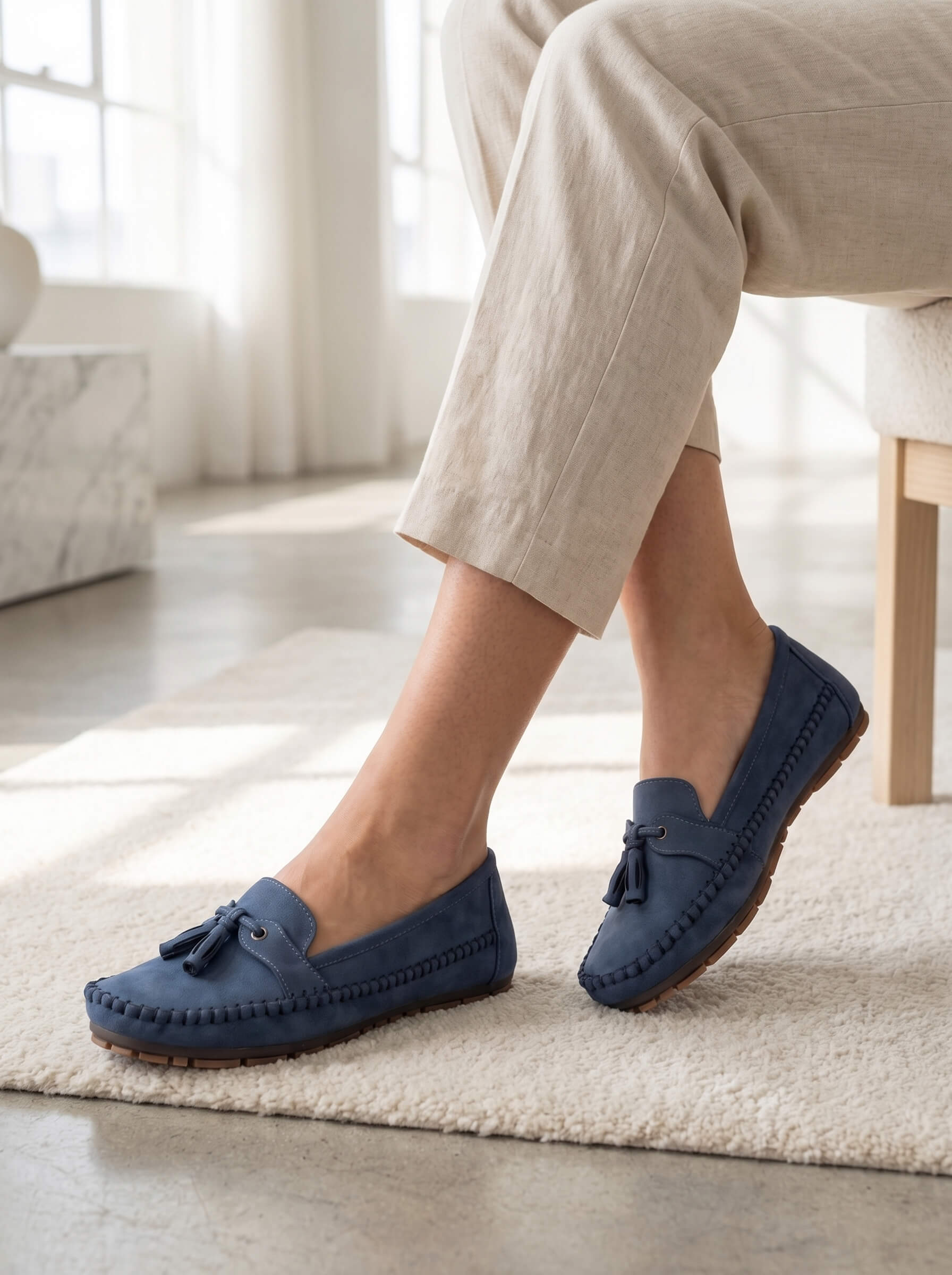 Klassische Damen-Loafer mit Schleife – Zeitloser Komfort & Alltägliche Eleganz