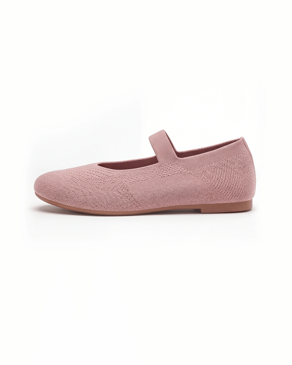 Damen Ballerinas in Strickoptik – Mary-Jane-Stil