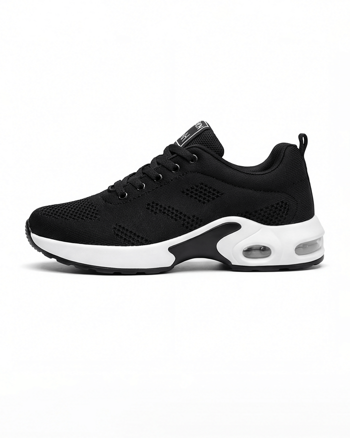 Damen Freizeit-Sneaker – Atmungsaktive Strick-Schnürschuhe - orthopädisch
