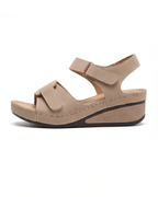 Dame plateau-sandaler med justerbare remme