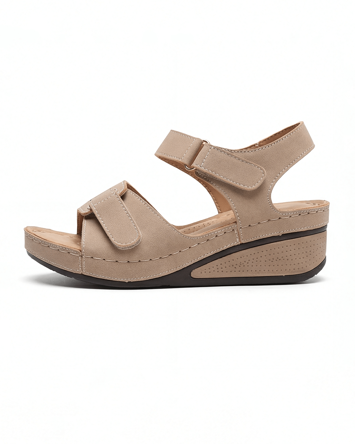 Damen Plateau-Sandalen mit Verstellbaren Riemen