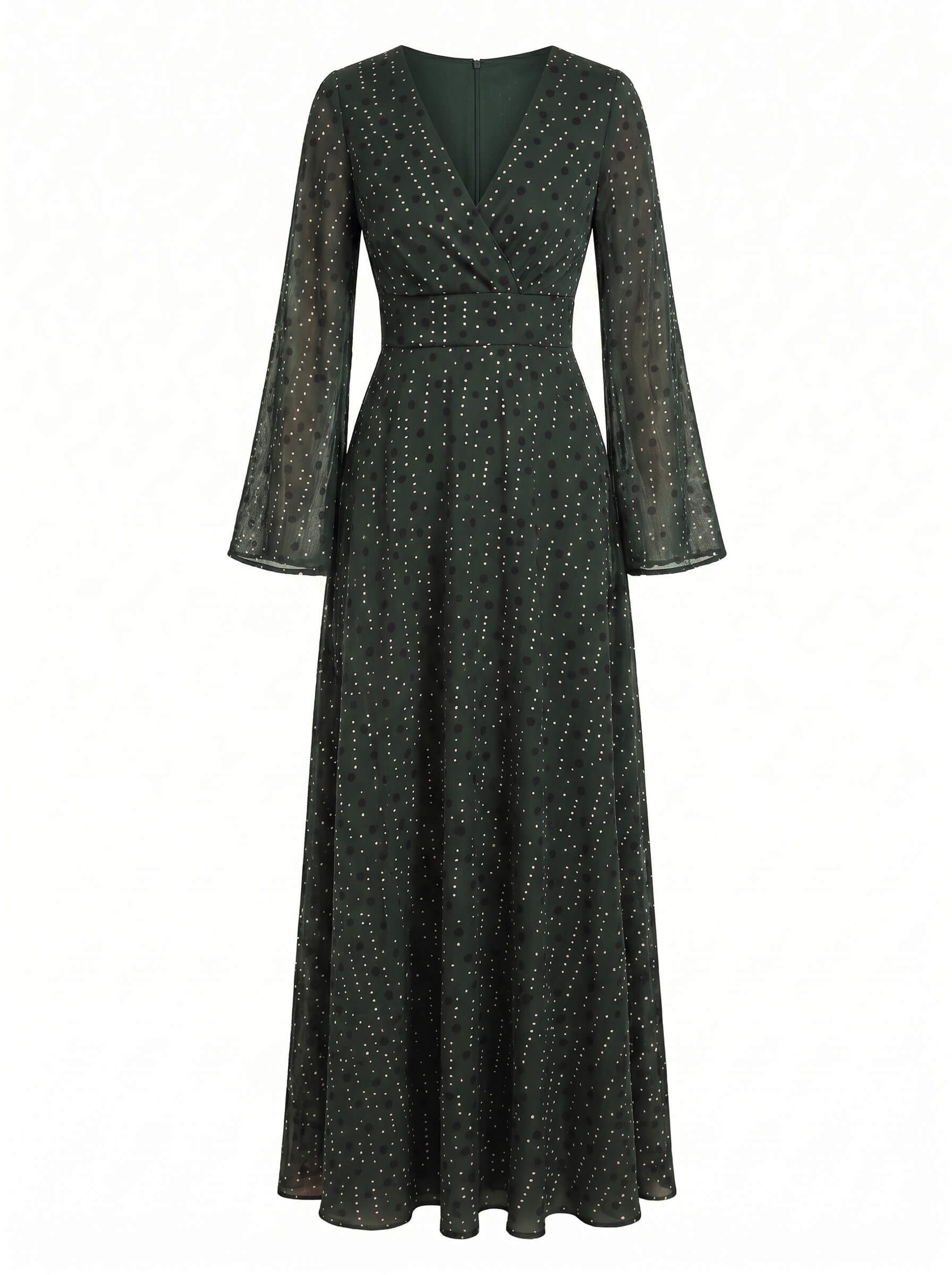 Boho Damen-Maxikleid mit Schimmer