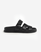Damen Slide-Sandalen mit breitem Riemen und gepolstertem Fußbett