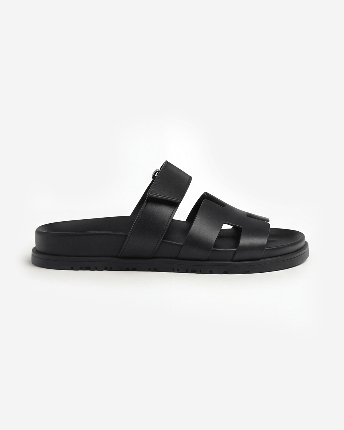 Damen Slide-Sandalen mit breitem Riemen und gepolstertem Fußbett