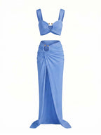 Damen-Bikini-Set mit Cut-outs und Rockteil