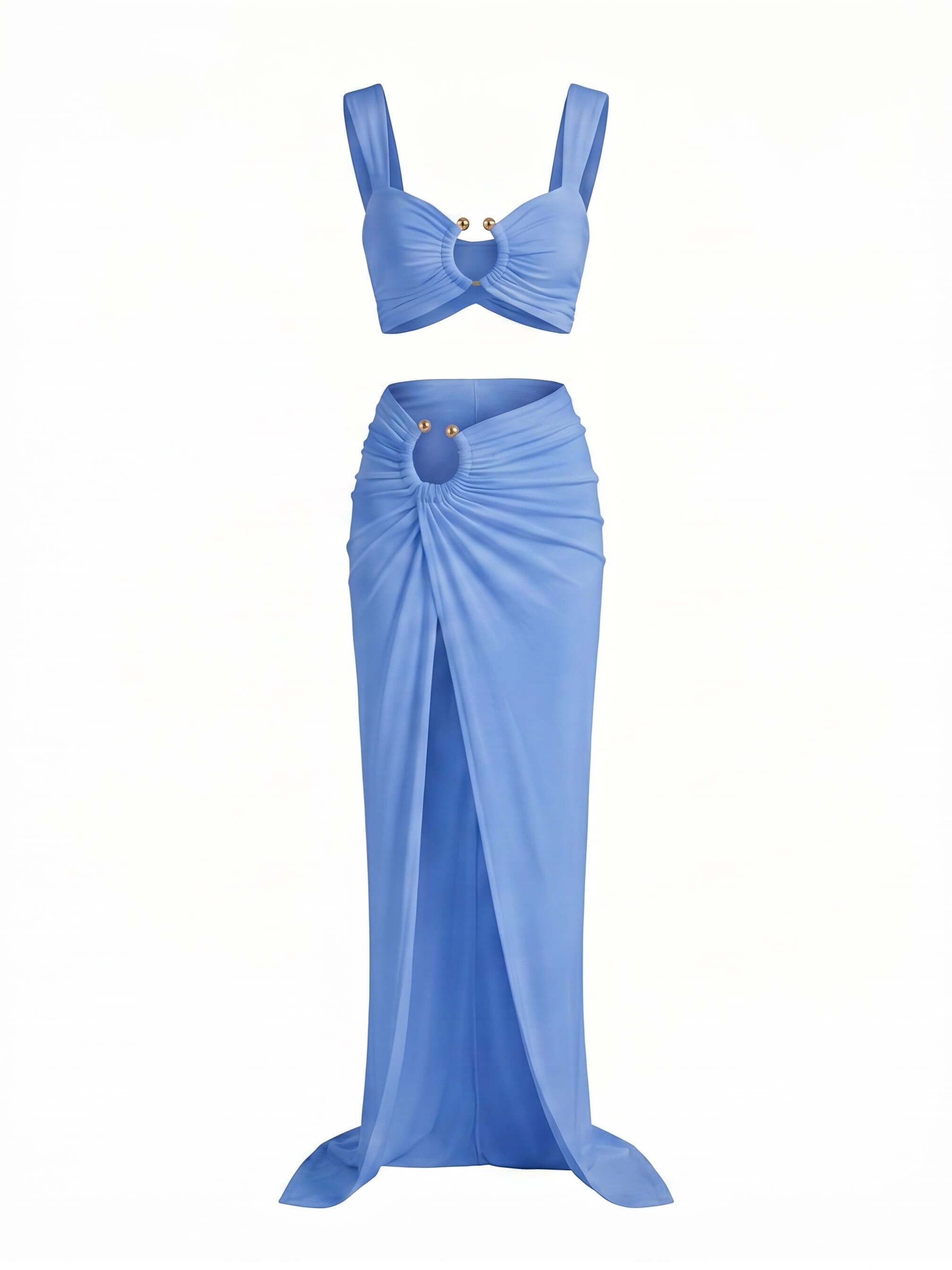 Damen-Bikini-Set mit Cut-outs und Rockteil