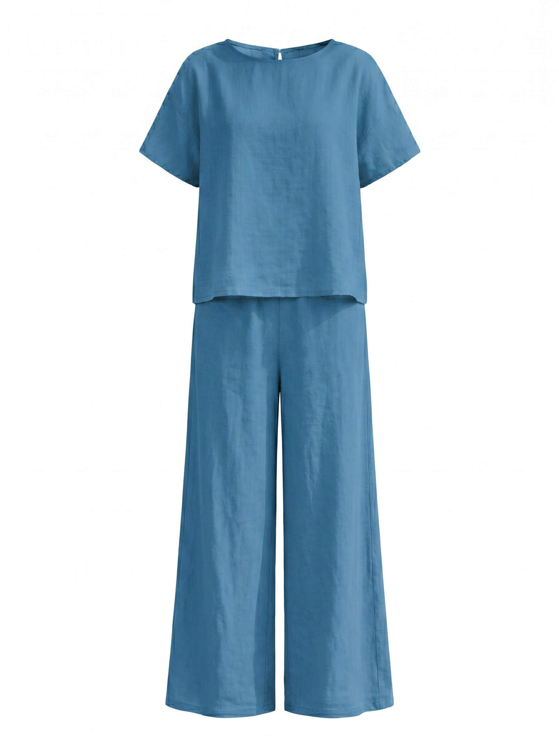 Damen-Set mit Kurzarmtop und weiter Hose