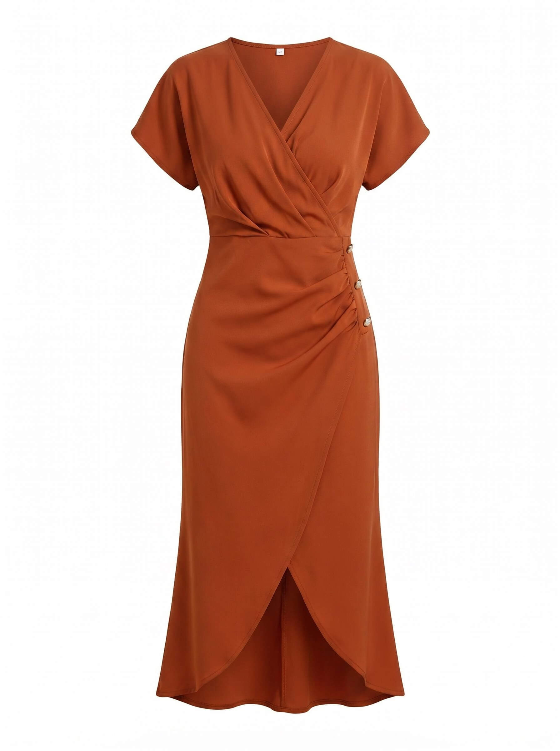 Vestido midi elegante de verano – Delgado, femenino y versátil