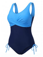 Damen-Badeanzug in großen Größen mit Twist-Front