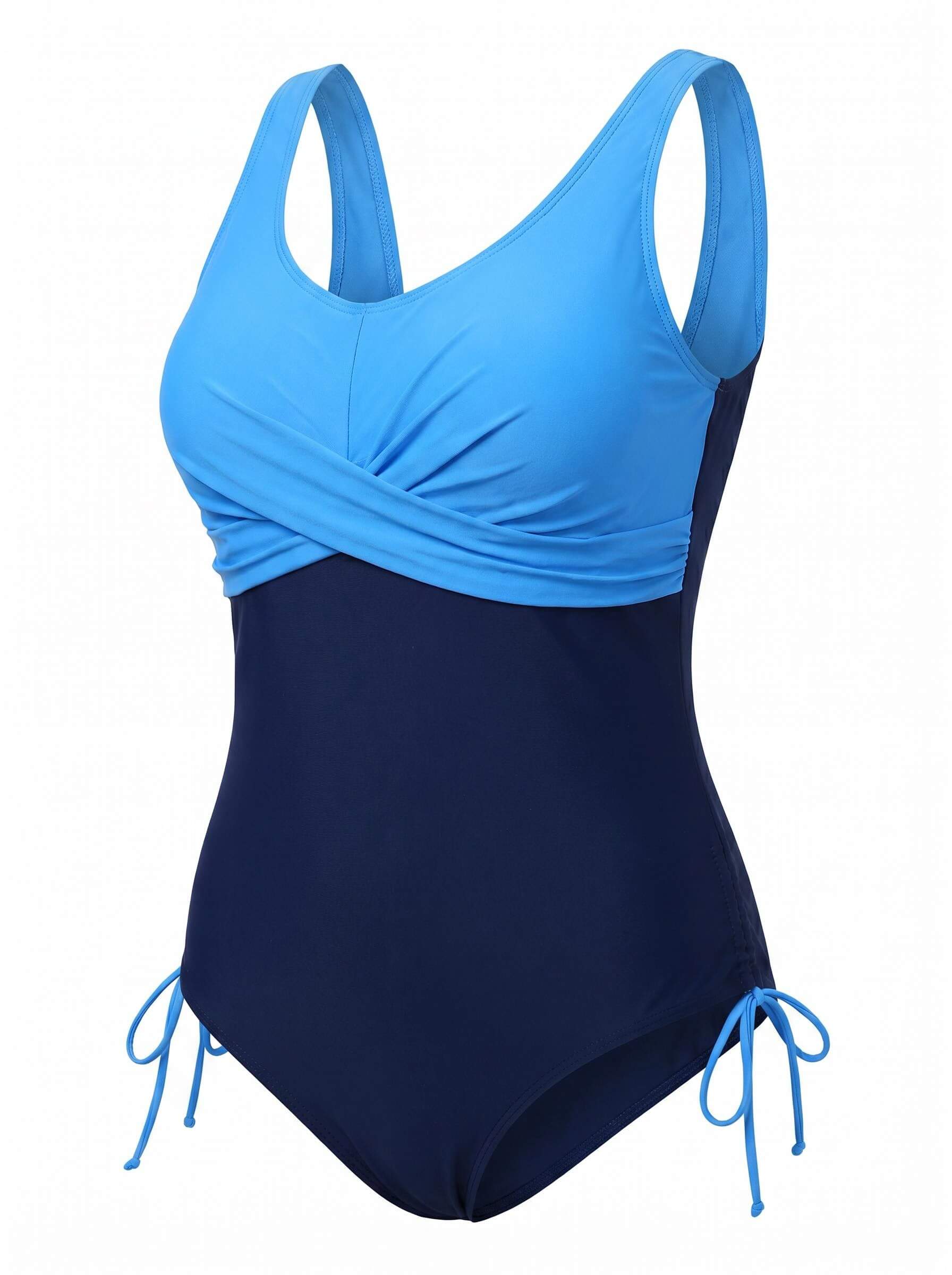 Damen-Badeanzug in großen Größen mit Twist-Front
