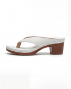 Damen Sandalen mit Blockabsatz und Zehensteg