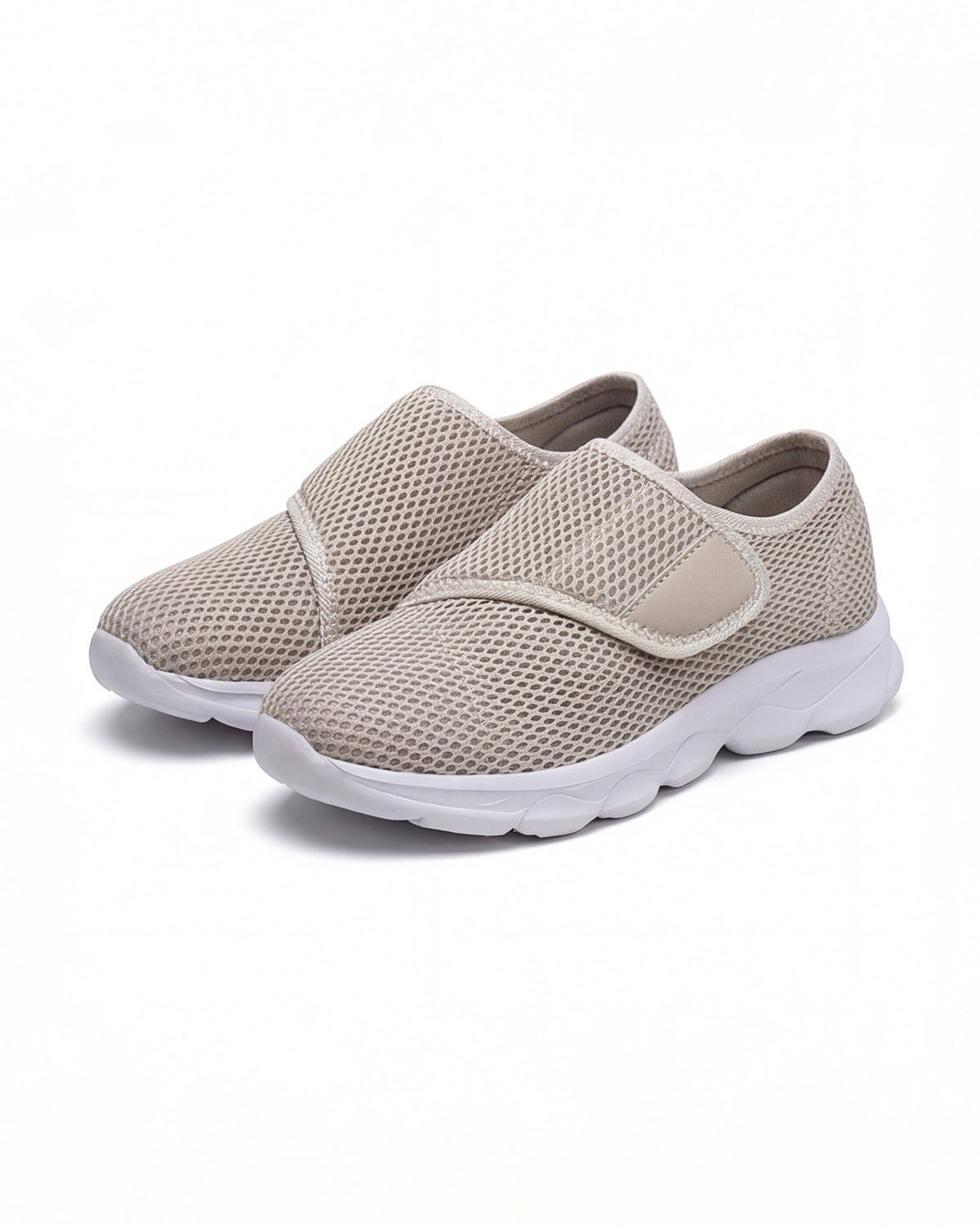 Damen Walking Sneaker – Slip-On Mesh-Strick
