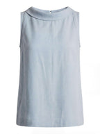 Damen Elegantes Ärmelloses Top mit Rollkragen