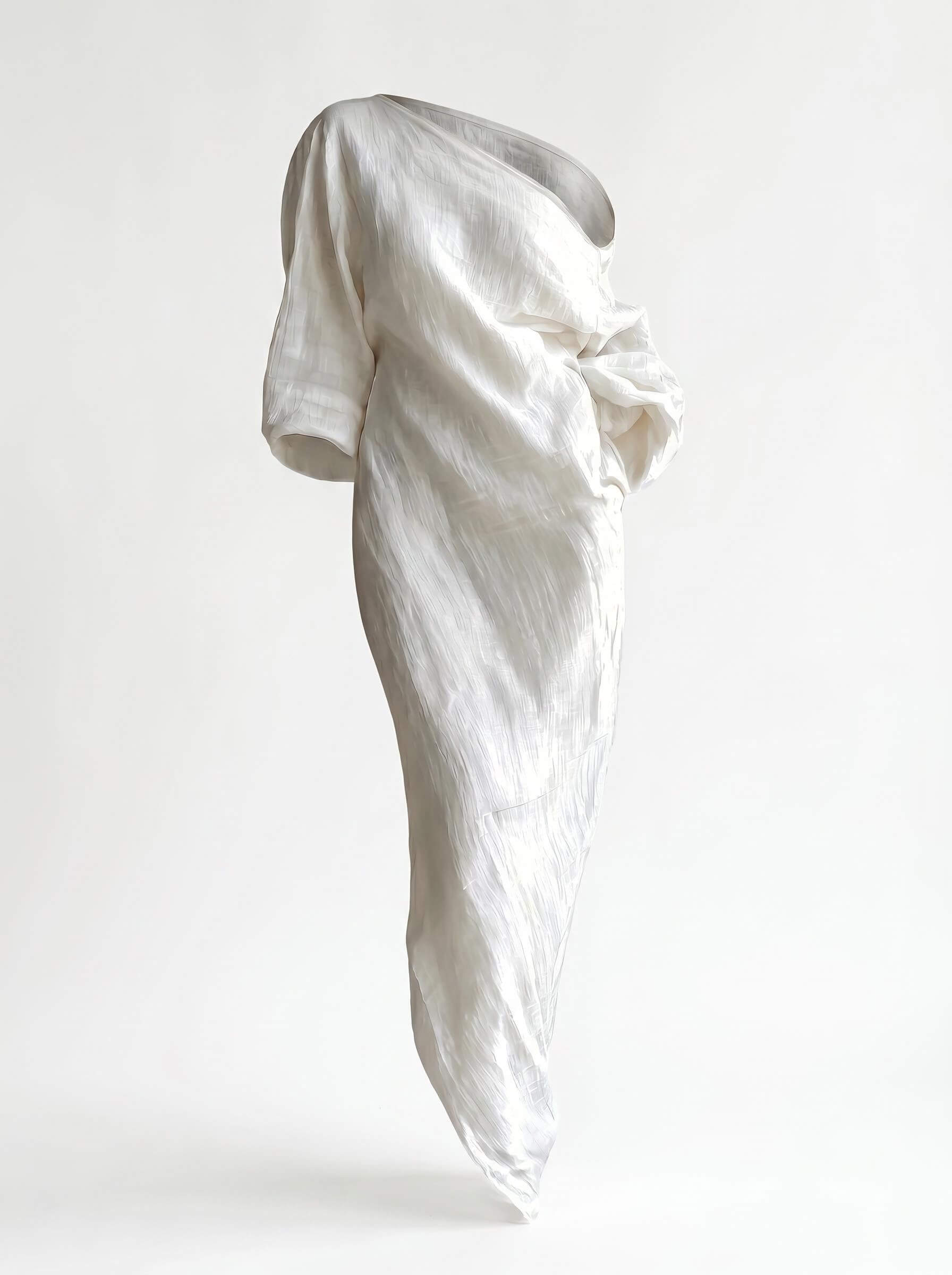 Damen-Maxikleid mit One-Shoulder-Ausschnitt