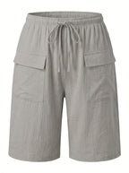 Damen-Cargo-Bermudashorts mit Tunnelzug