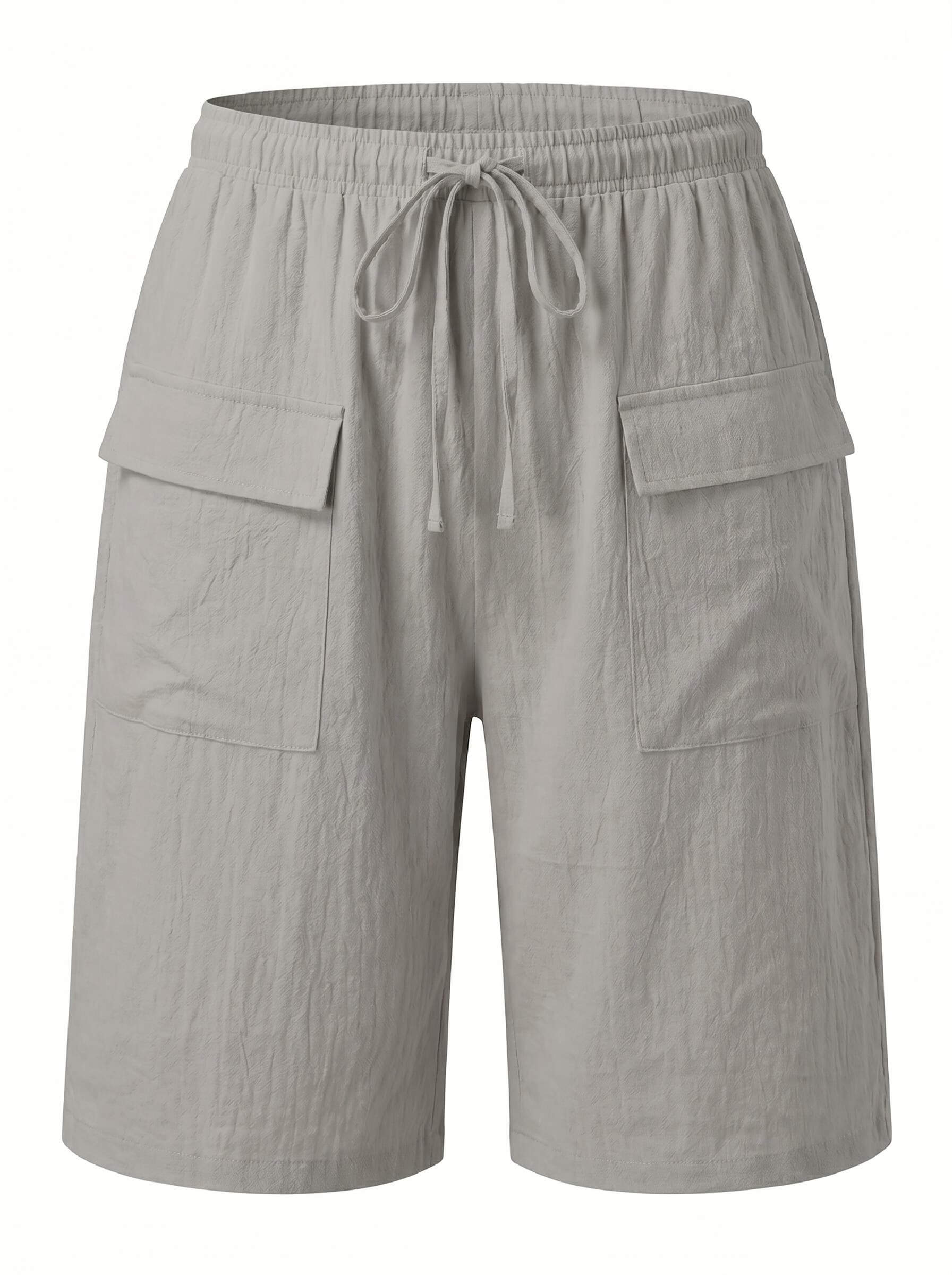 Damen-Cargo-Bermudashorts mit Tunnelzug