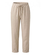 Damenhose mit Tunnelzug und schmal zulaufendem Bein