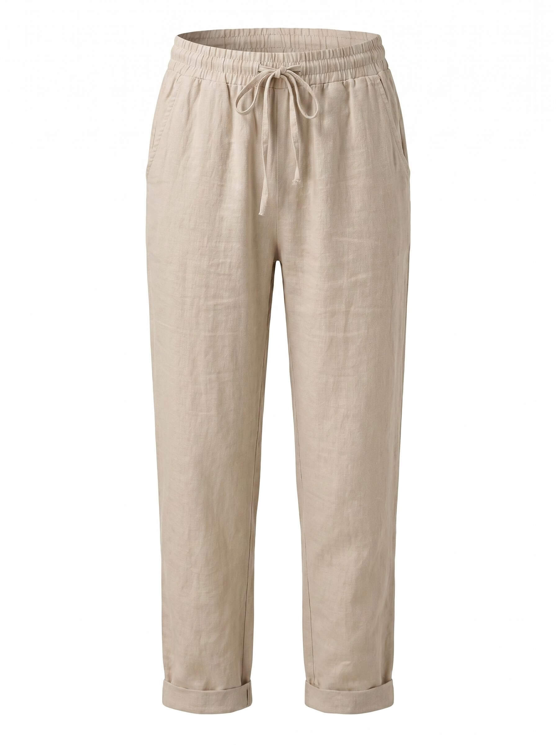 Damenhose mit Tunnelzug und schmal zulaufendem Bein